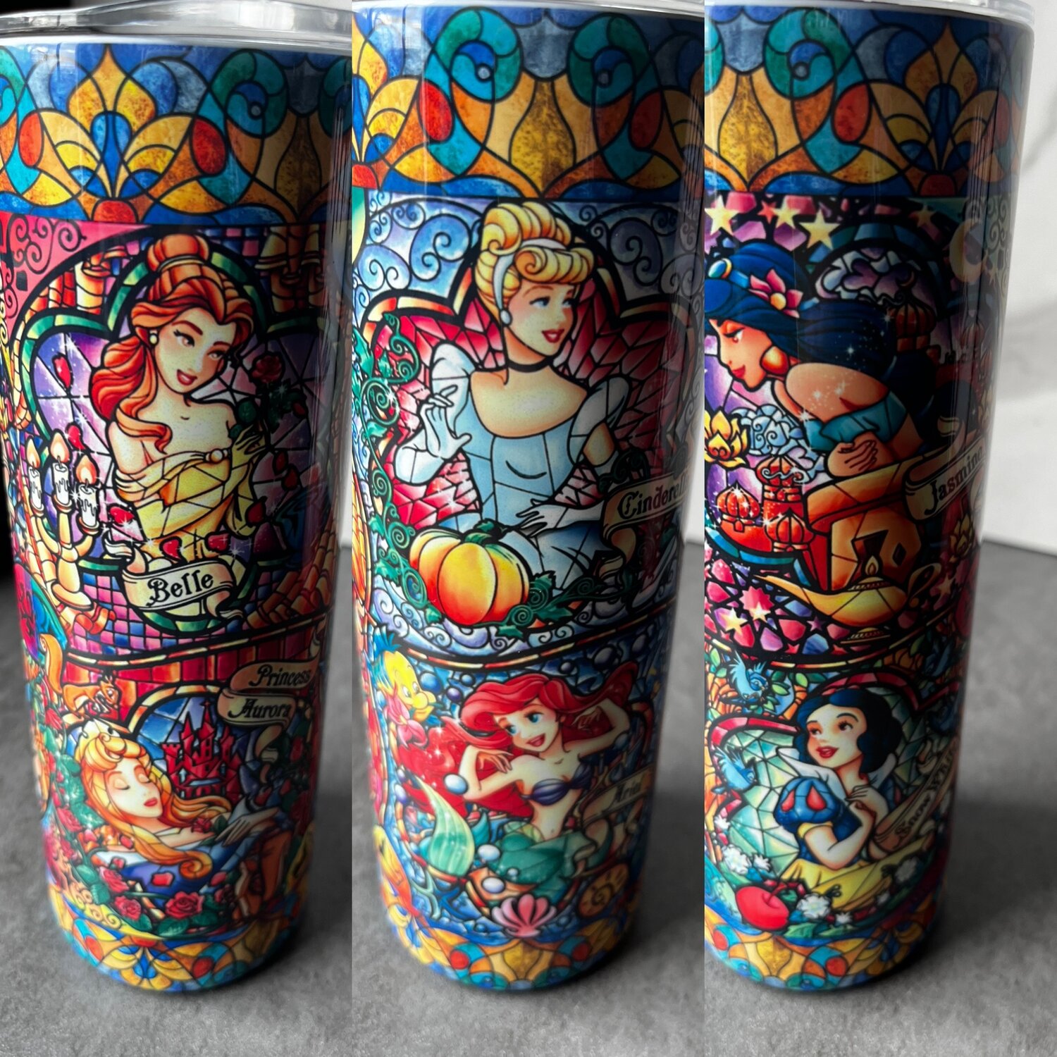 Stitch stained glass 20oz Tumbler — Bearded Lady Co
