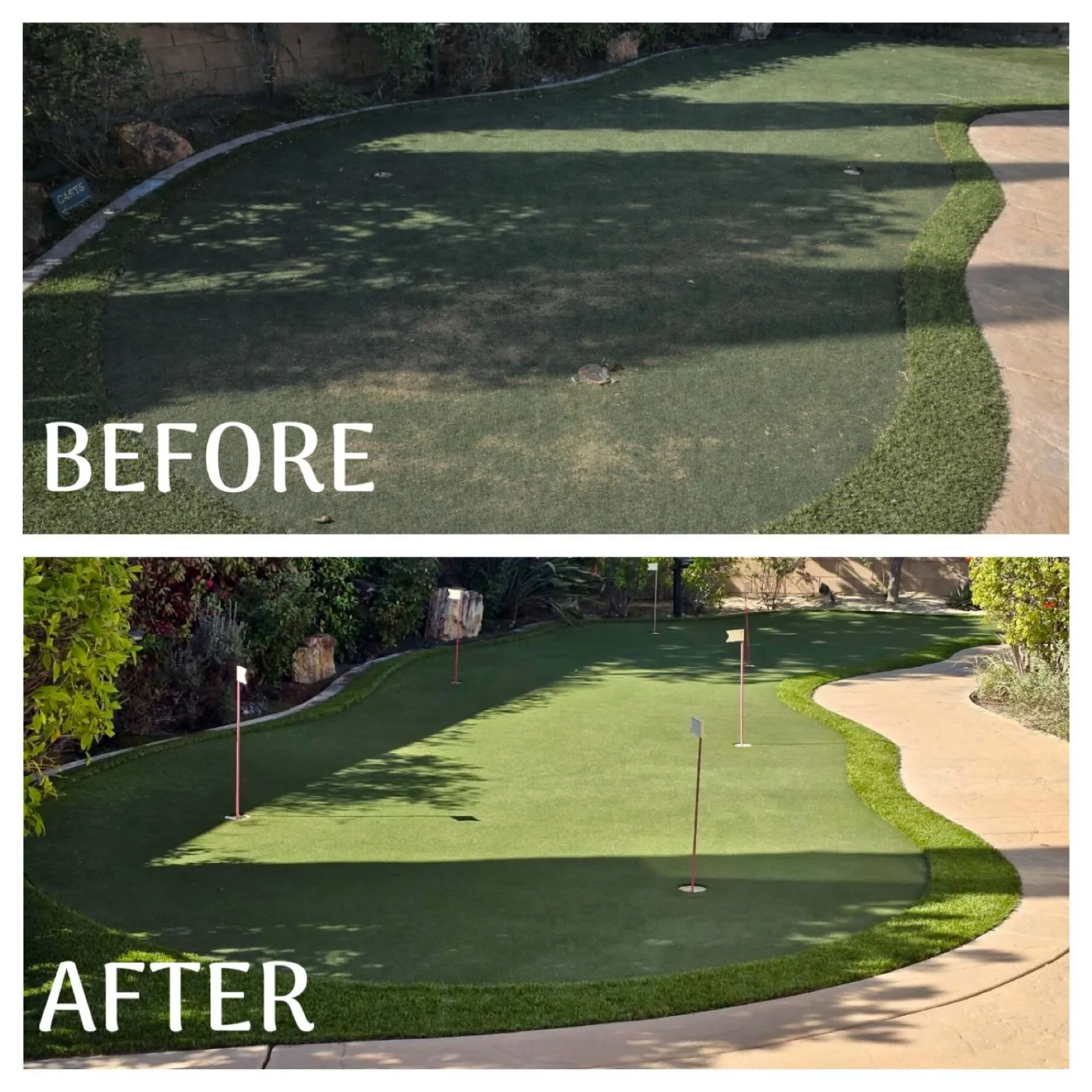 Bringing this backyard putting green back to life ⛳️

This job called for a full backyard property sanitization, a deep putting-green clean, and a final top-off with our premium UV protection to bring back that rich, dark green look and blend everyth