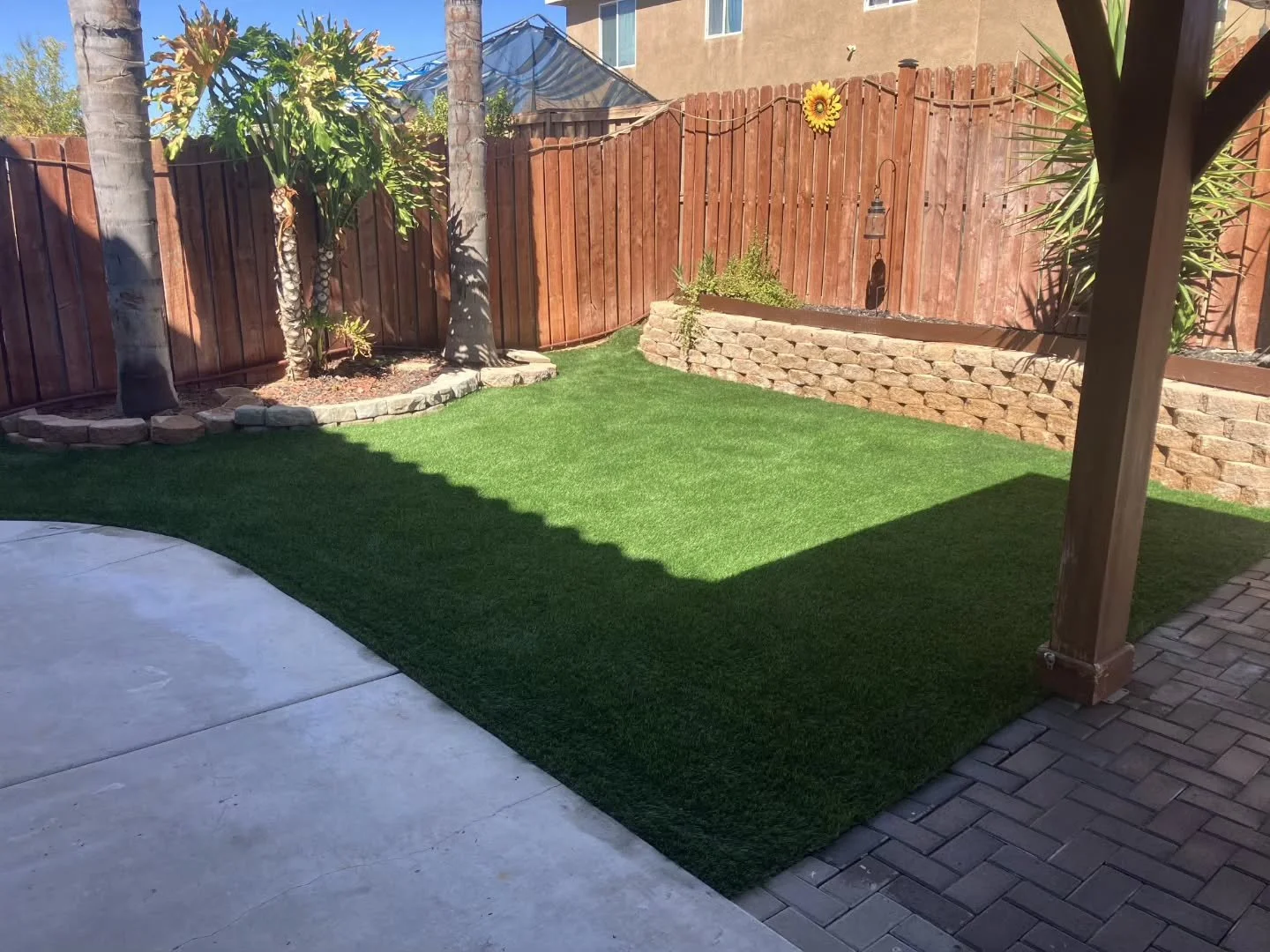 One thing you&rsquo;ll notice in our photos &mdash; we don&rsquo;t just clean the turf and leave the surrounding areas messy. As we work our way out, we generally rinse and clean up the concrete and areas around the turf so the entire space looks cle