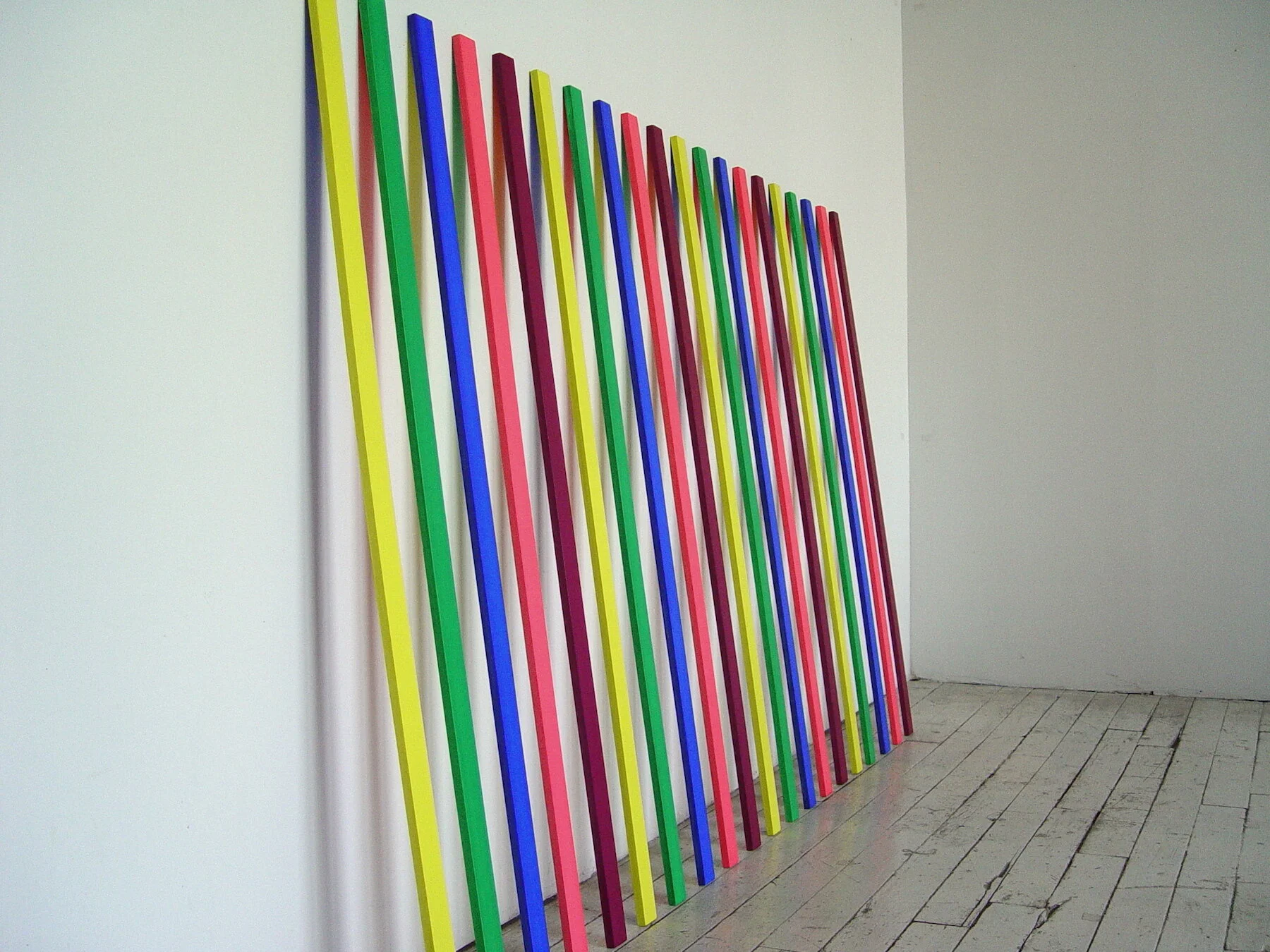 Six, 2008 
acrylic on wood 
48 x 78 x 1/2 inches 
Exhibited in Lobby @ 130 West 42nd Street, New York, NY.