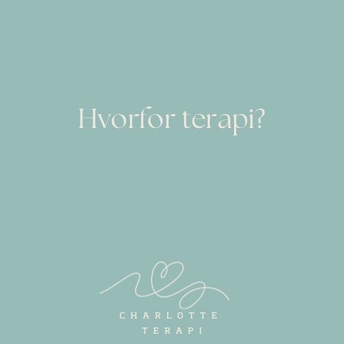 Terapi kan ogs&aring; v&aelig;re et redskab til at blive klogere p&aring; dig selv. Du bestemmer, hvor dybt vi skal g&aring;, og hvad du &oslash;nsker at arbejde med. 

#charlotteterapi #psykoterapi #mentalsundhed #selvudvikling #terapi #livsforandri