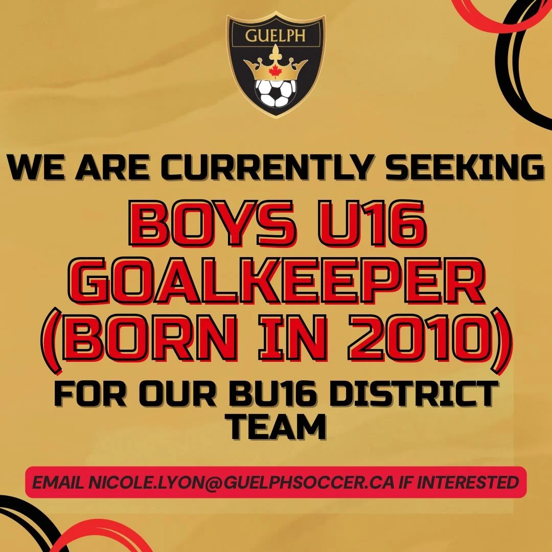 🙌🌟We&rsquo;re Looking for Goalkeepers🌟🙌

Calling Boys U16 (born in 2010) soccer players! We are currently looking for a goalkeeper for our district team! If you are interested in playing, please email our Competitive Operations Manager, Nicole Ly