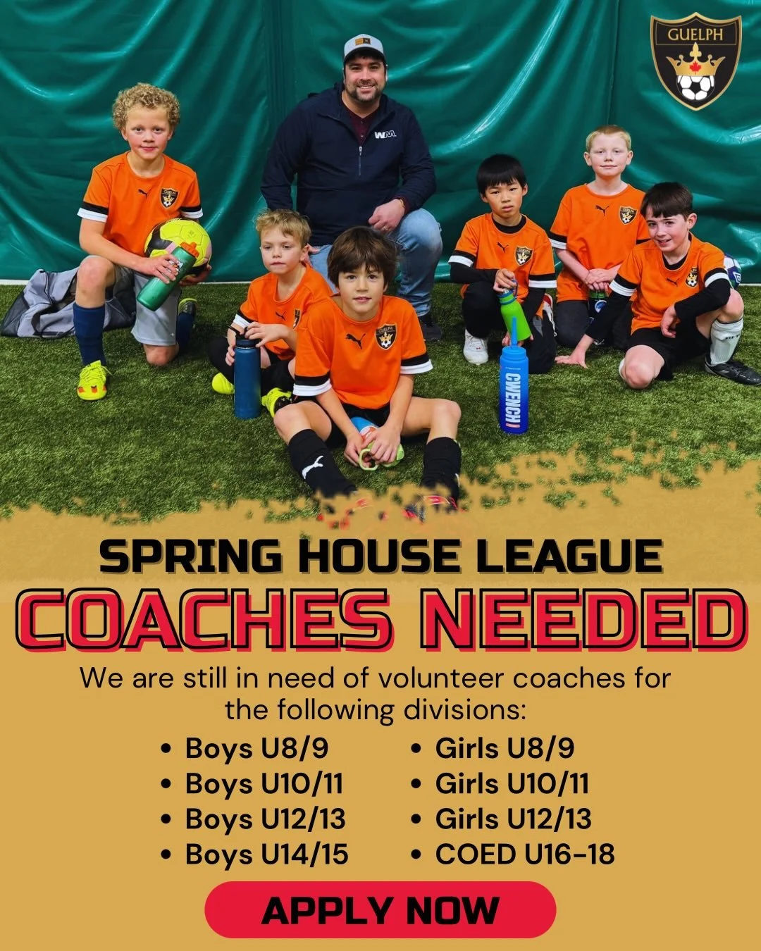 📣CALLING ALL COACHES📣

We are still looking for coaches for our indoor spring house league program. Our programs cannot run without the support of our volunteers. If you have passion and dedication to helping one of our teams, we strongly urge you 