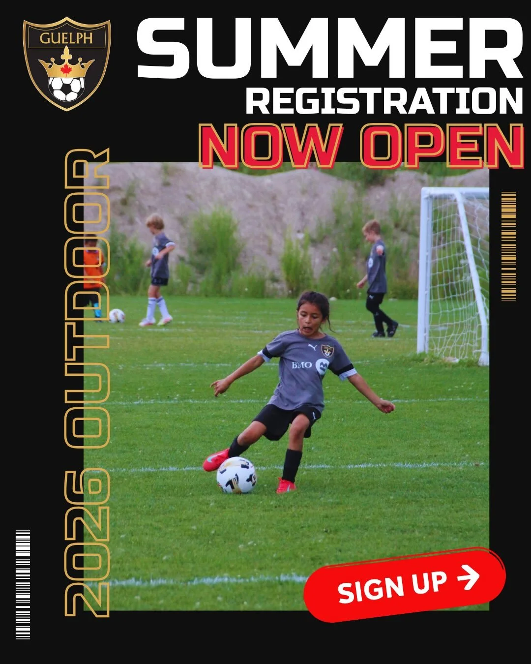 Summer is calling&hellip; 📞☀️😎

REGISTRATION IS NOW OPEN!!! 

Our 2026 Ourdoor Summer Registration is now live, and your favourite programs are returning this summer along with a brand new one! Please visit our website at www.guelphsoccer.ca/recrea
