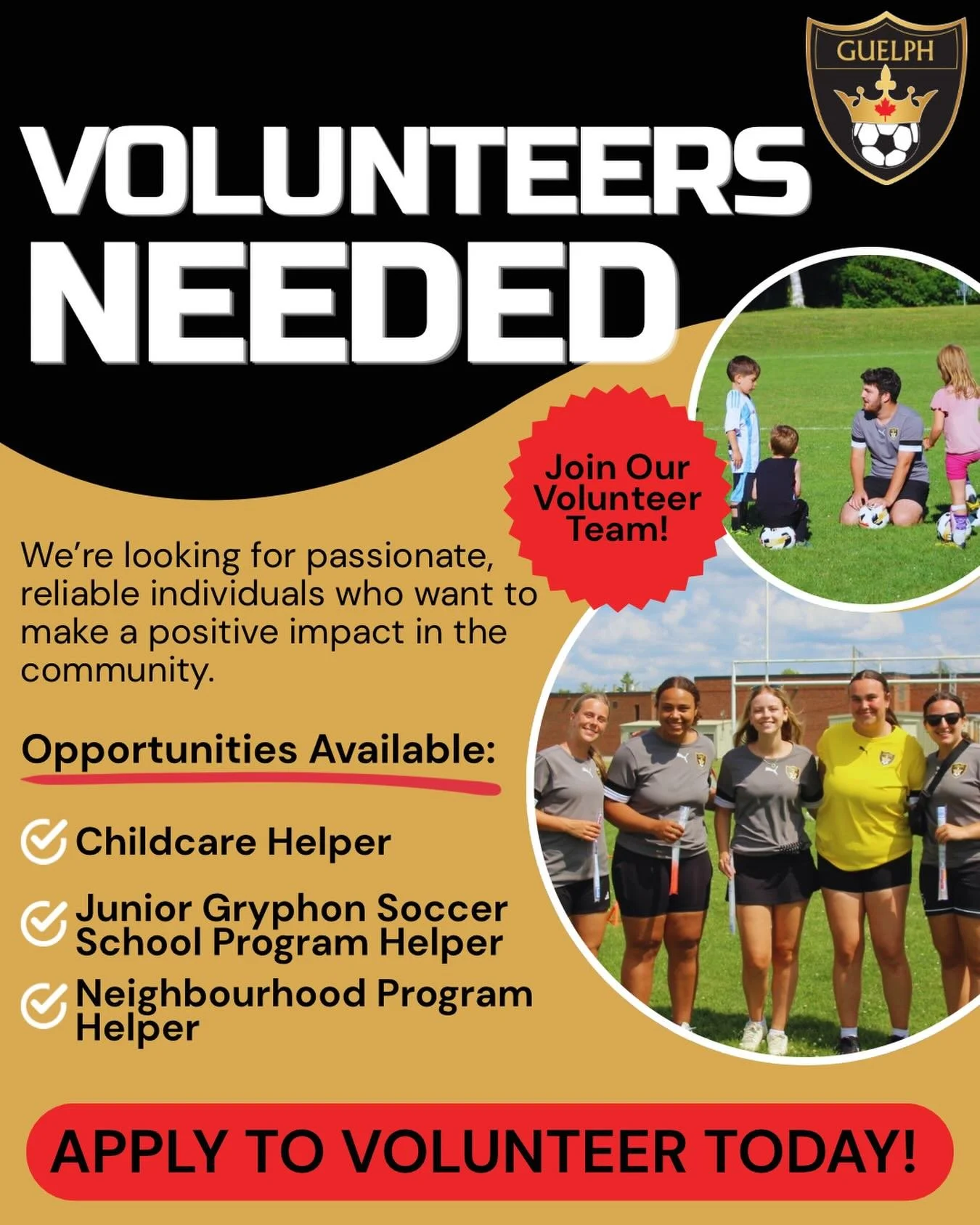 Looking for Volunteers this Summer ‼️☀️⚽️

We are looking for passionate and dedicated volunteers to be part of our summer programs! This is your chance to give back, gain leadership experience, and if needed, earn high school volunteer hours all whi