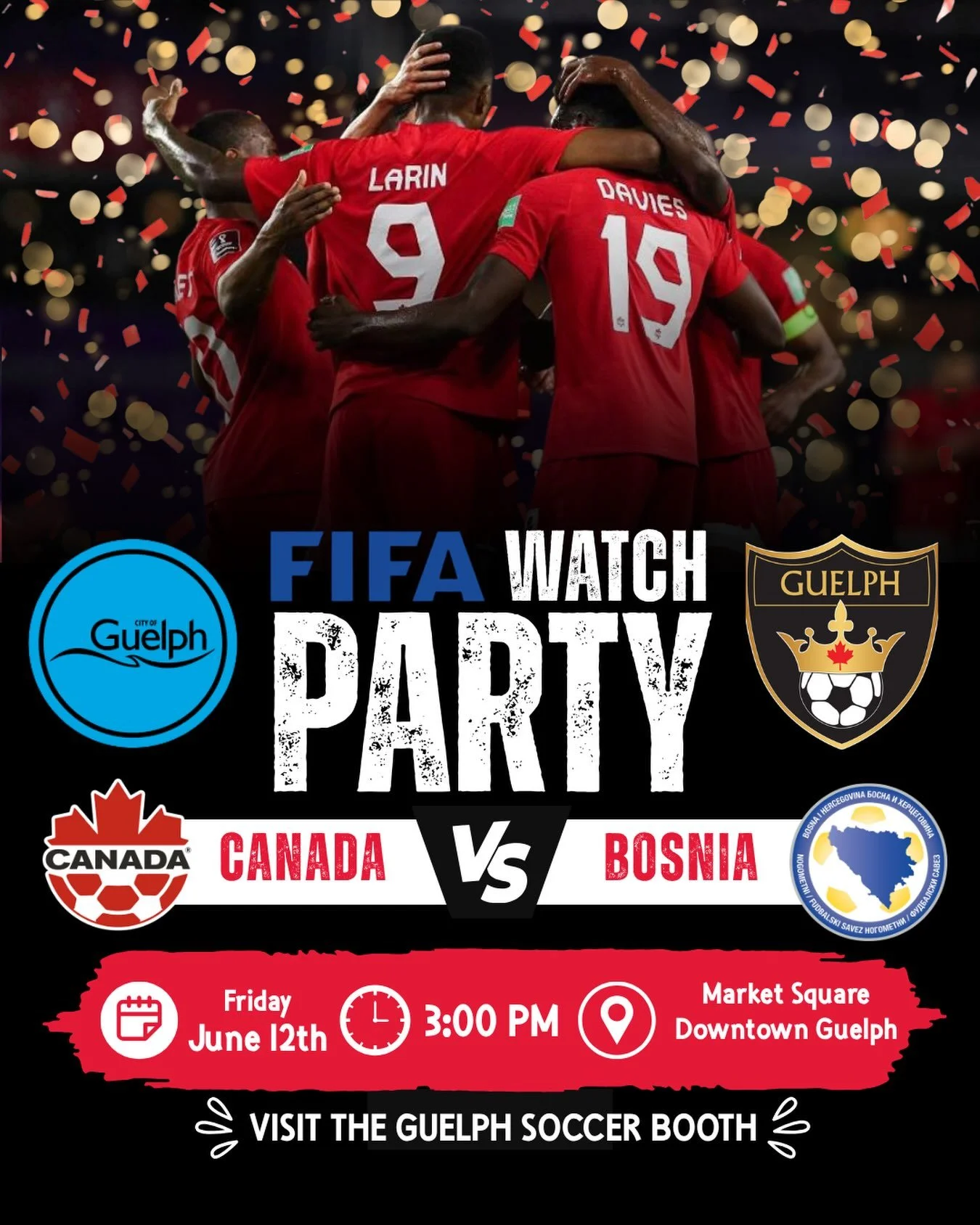 ⚽️🌎Join us at the FIFA Watch Party this Friday!

Stop by the Guelph Soccer booth to meet our team, learn more about our programs, and celebrate the game with the community.

June 12 | 3:00 PM
Market Square, Downtown Guelph

#guelphsoccer #fifawatchp