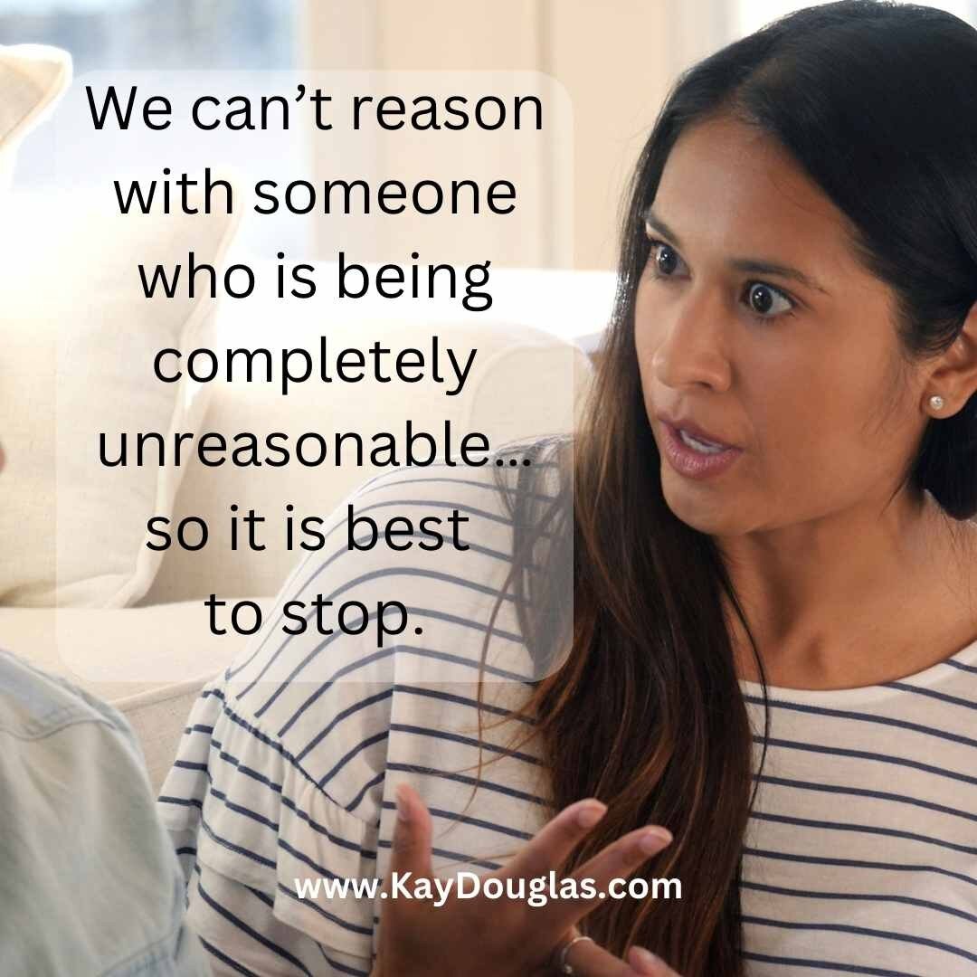 Narcissistic, abusive people can entice us into debates and arguments that are going nowhere so they can have the pleasure of &lsquo;winning&rsquo; and undermining us. In this situation it is best to disengage from the discussion or argument.

#domes