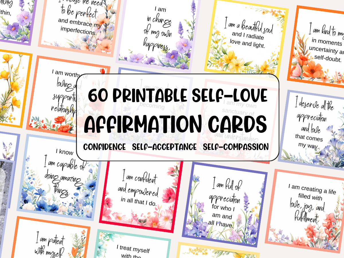 Printable self love affirmation cards