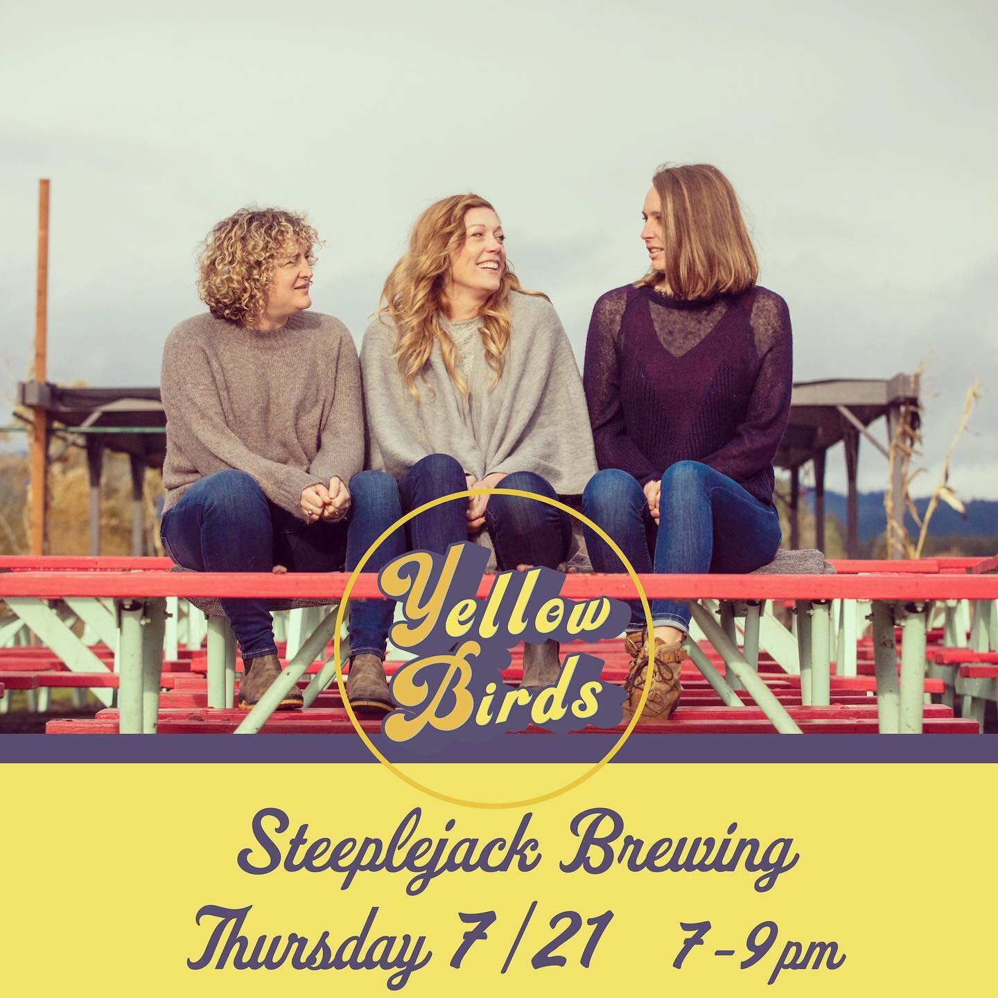 We&rsquo;re back at @steeplejackbeer on Broadway for our last gig in town until October! Hope to see you there