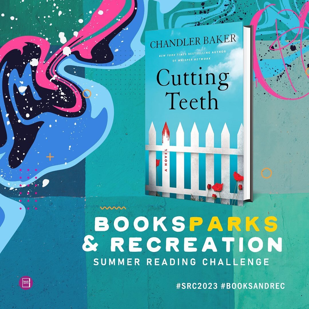I&rsquo;m so excited to see CUTTING TEETH on @BookSparks #SRC2023 and celebrate #BooksAndRec! 🛝🌳 Which books are on your TBR this summer? ☀️📚 https://src2023.booksparks.com