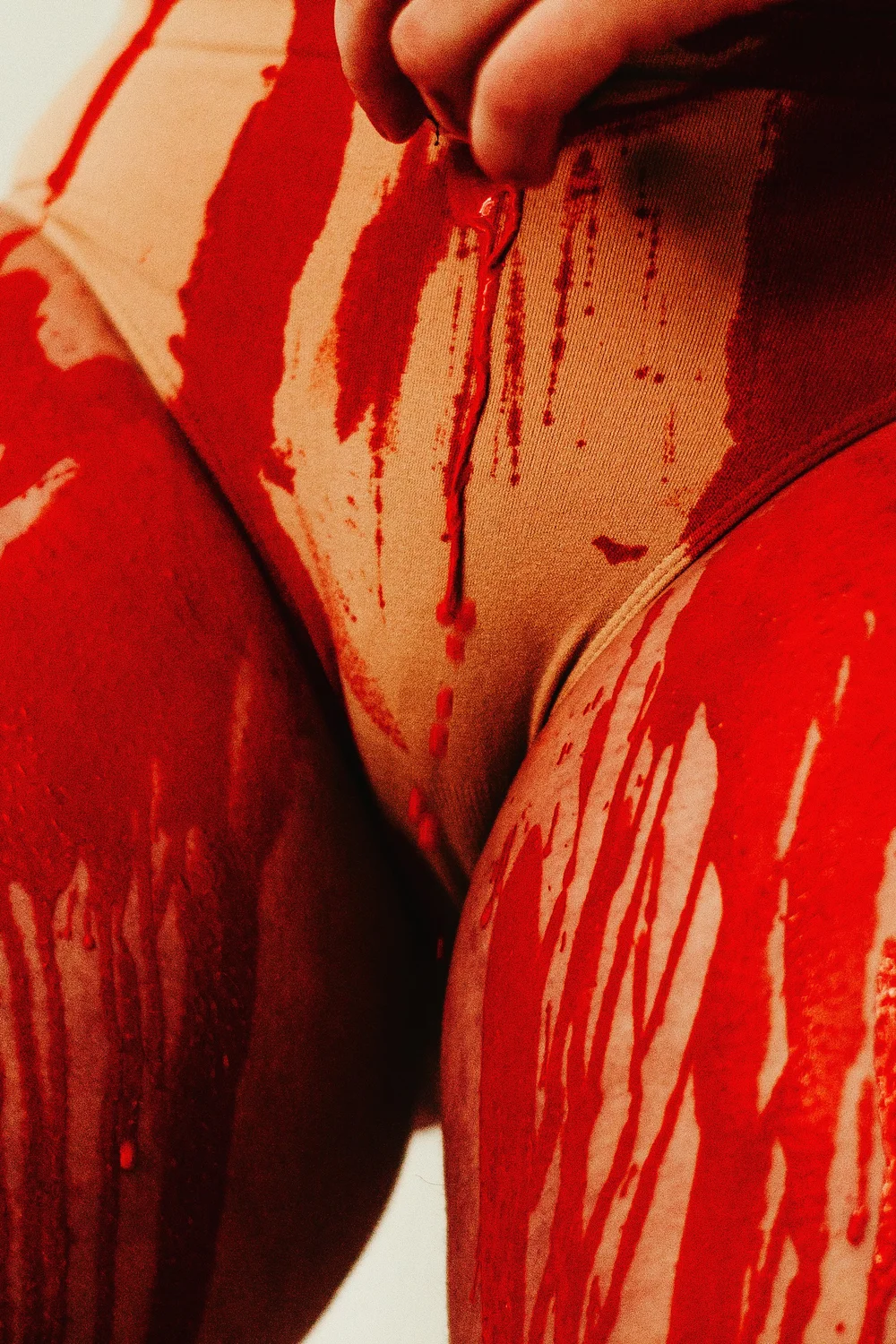 Red traces — abstract photograph by Visual Motions