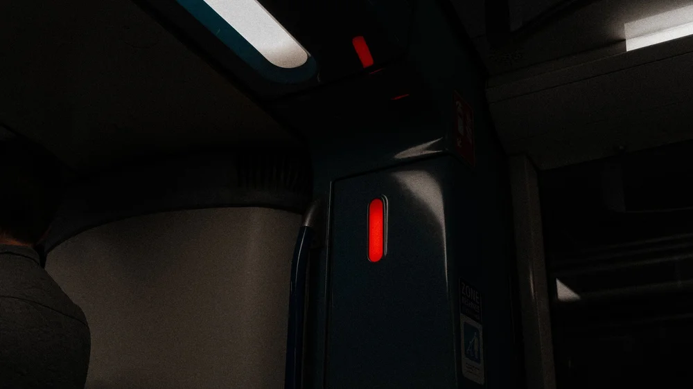 Interior of a train carriage