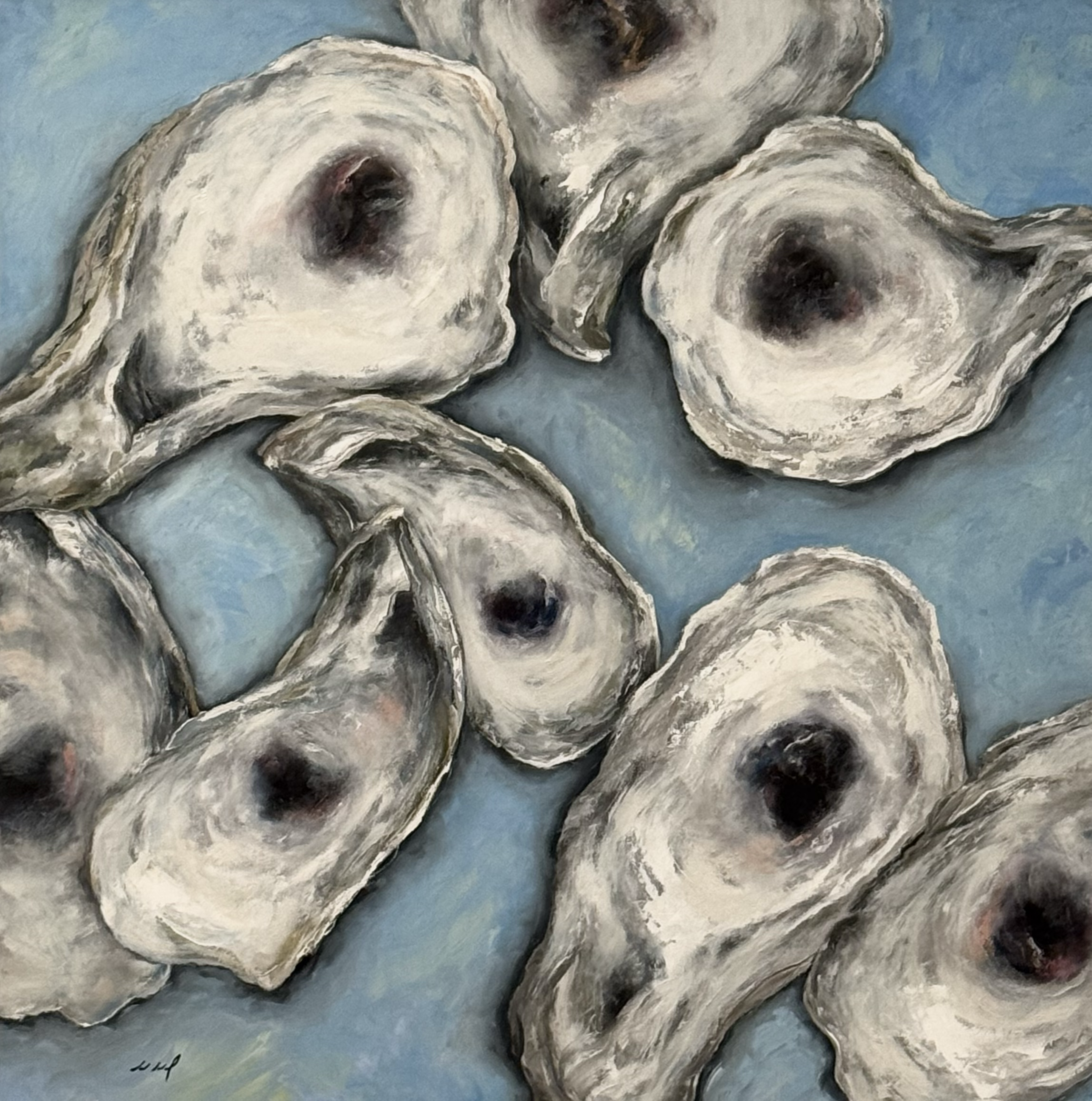 Blue Oyster
36x36
Oil On Canvas 
Framed