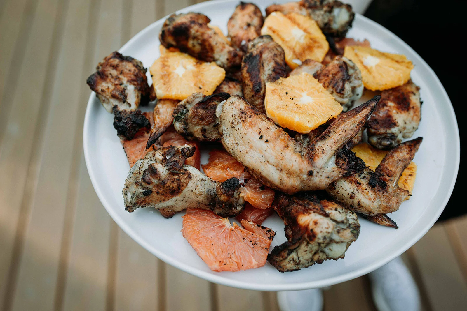 Sumac and Thyme Roasted Chicken with Grilled Citrus