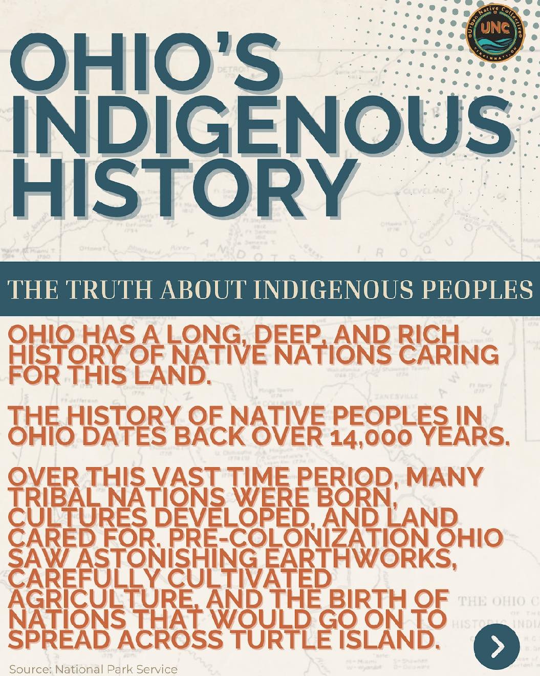 Did you know? Ohio has a rich Indigenous history, from its original Native Nations to the forced removal and survival of Native peoples. Explore this history through learning resources - check out urbannativecollective to learn more! 

#NativeVoices 