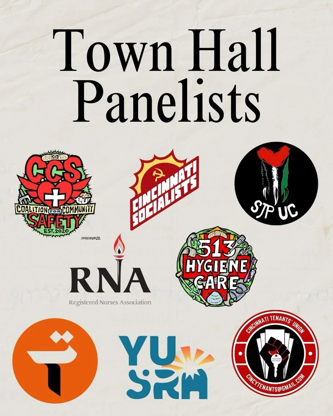 We&rsquo;re so excited to introduce the organizations that will be on the panel for our upcoming Town Hall meeting this weekend where we will be discussing ICE and Cincinnati Police Department&rsquo;s rampant brutality, what local organizations are d