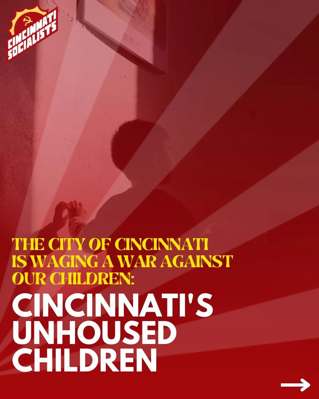 The City, its officials (including Mayor Aftab Pureval), and the Cincinnati Police Department (CPD) intentionally deny the children of Cincinnati the care and support they need to survive. 

The poor and working class must organize under one banner a