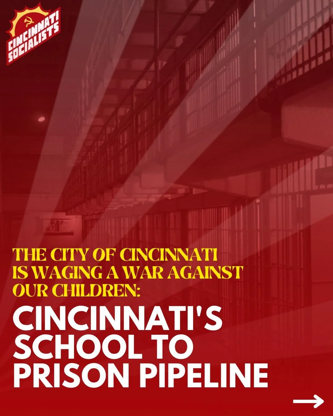 The school-to-prison pipeline obstructs children's educational success and pushes the most "at-risk" children into the criminal justice system. These children need support and services, not pigs and over-surveillance. 

#cincinnatipolice #c