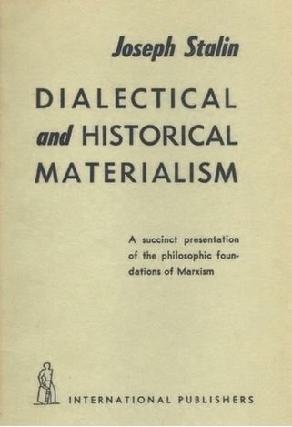 Book Cover of Dialectical & Historical Materialism by Joseph Stalin