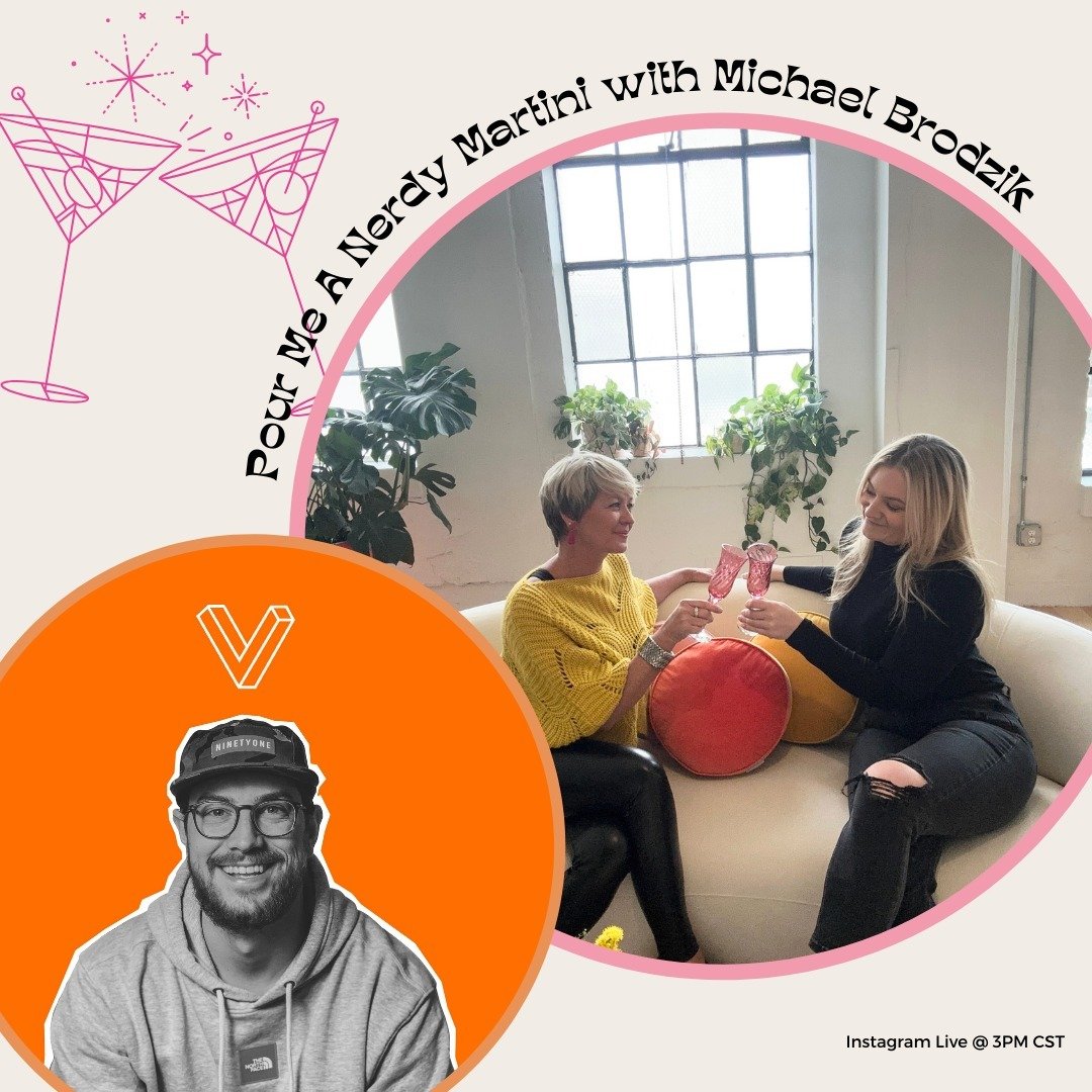 We'll be sipping on smarts this Friday with @michaeljbrodzik - owner/creator of @vativecreative 🥳

So excited to FINALLY have Michael join us on #NerdyMartini and can't wait to catch up with him on all things websites, Squarespace, and more! 👏

I'm