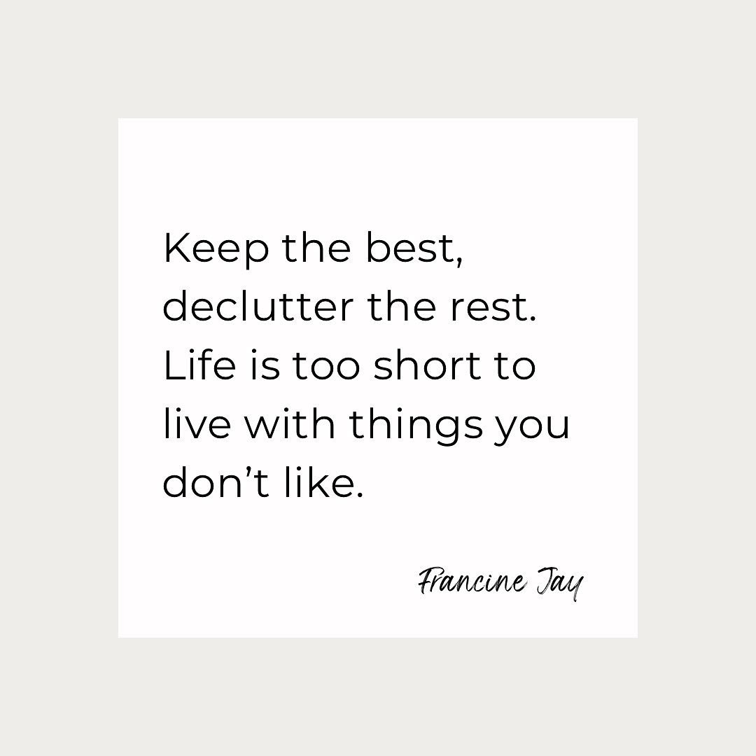 Keep what you love.

Keep what you need.

Say goodbye to the rest.

.
.
.
#lessismore #decluttermylife #serenehome #vancouverorganizer #vancouverdecluttercoach