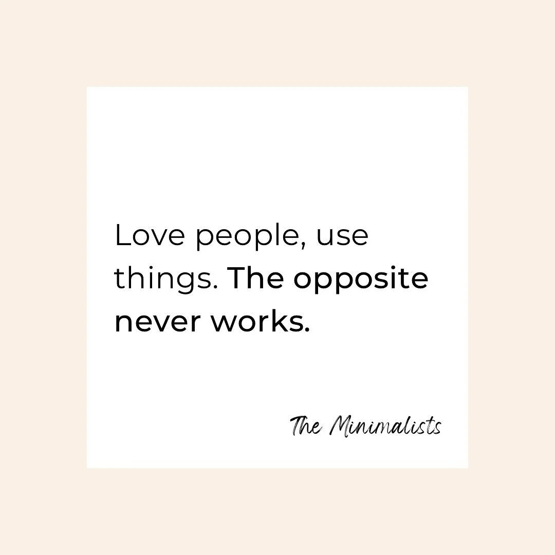 One of my favourite quotes ever highlighting the importance of valuing relationships over material possessions. 

It reminds us that true fulfillment comes from connections with others, not from accumulating things. When we prioritize people, materia