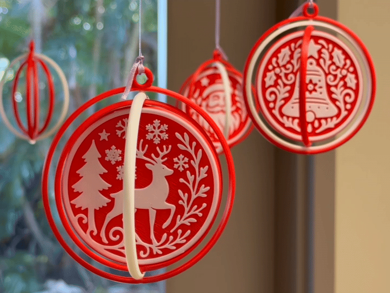 Spinning Christmas Ornaments