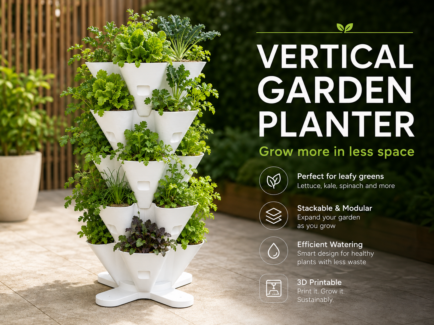 Stackable Vertical Garden Planter