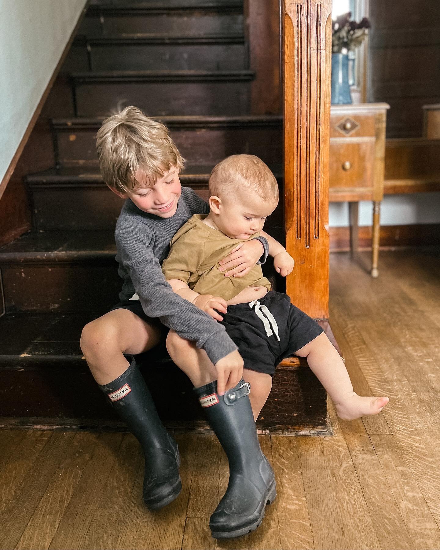 At piano lessons, obv. 

Ayrton asked me to take a pic of him and Elijah. He also told me that he thinks it&rsquo;s weird Adam&rsquo;s name was Adam when he was a kid, and that it&rsquo;s crazy how sunglasses make everything so dark. 

Five year olds