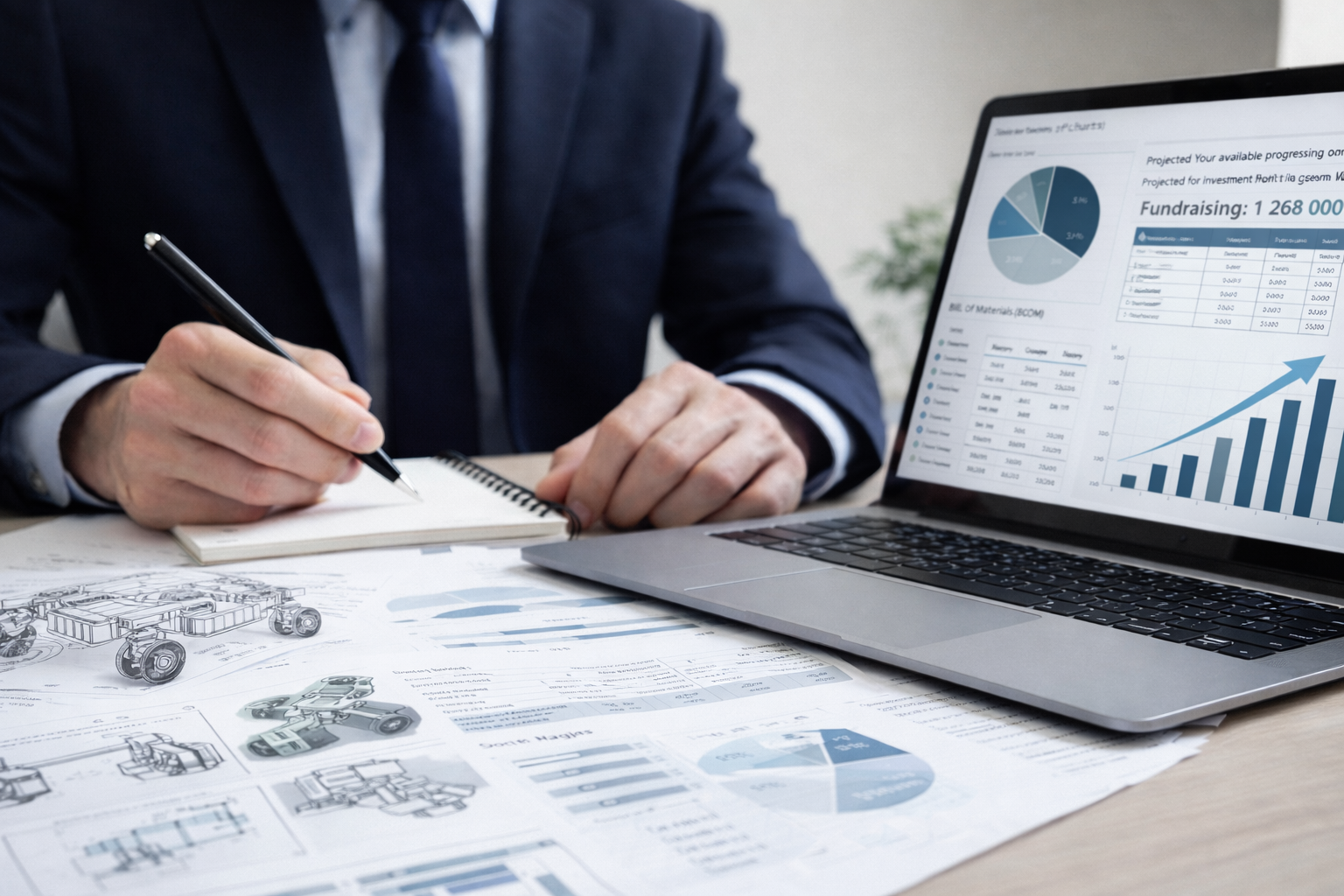 Mechanical engineer sharing technical support working for client trying to fair funding for their consumer electronics product start-up