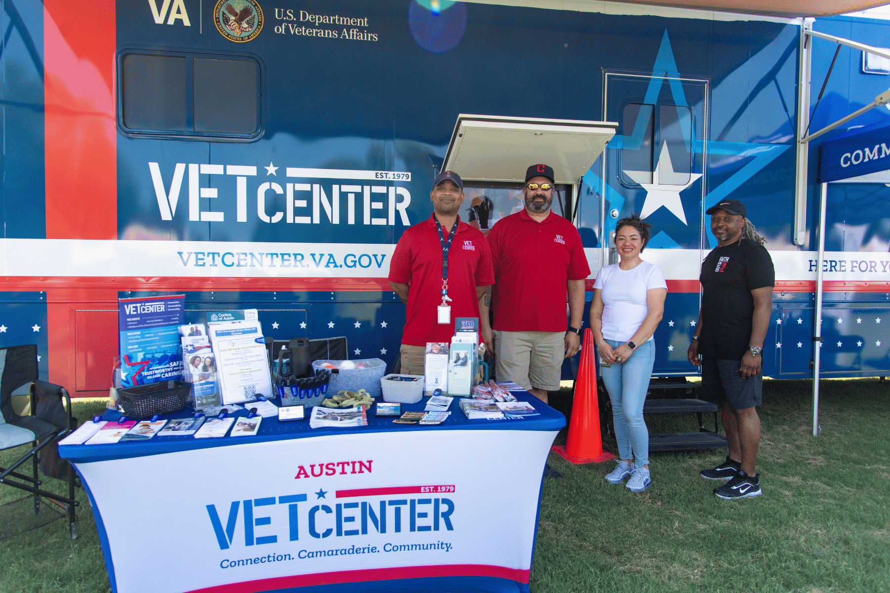 Austin Vet Center Reps at Heroes Appreciation BBQ