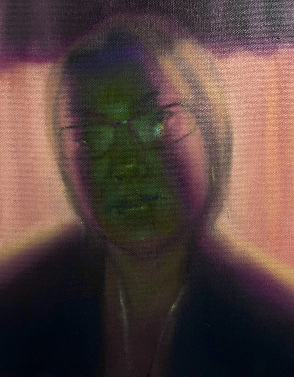 Apple of her eye, 2024, Oil on canvas 11 x 14 in 27.9 x 35.6 cm