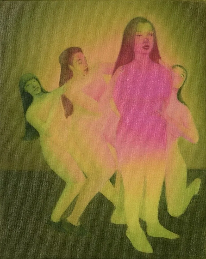 Frenemies
Oil on linen
12 × 9 in , 2025