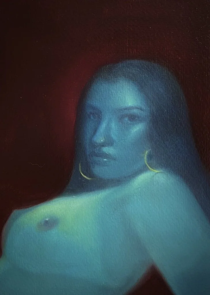 Say it with your chest 
Oil on paper
5 x 7 in, 2026