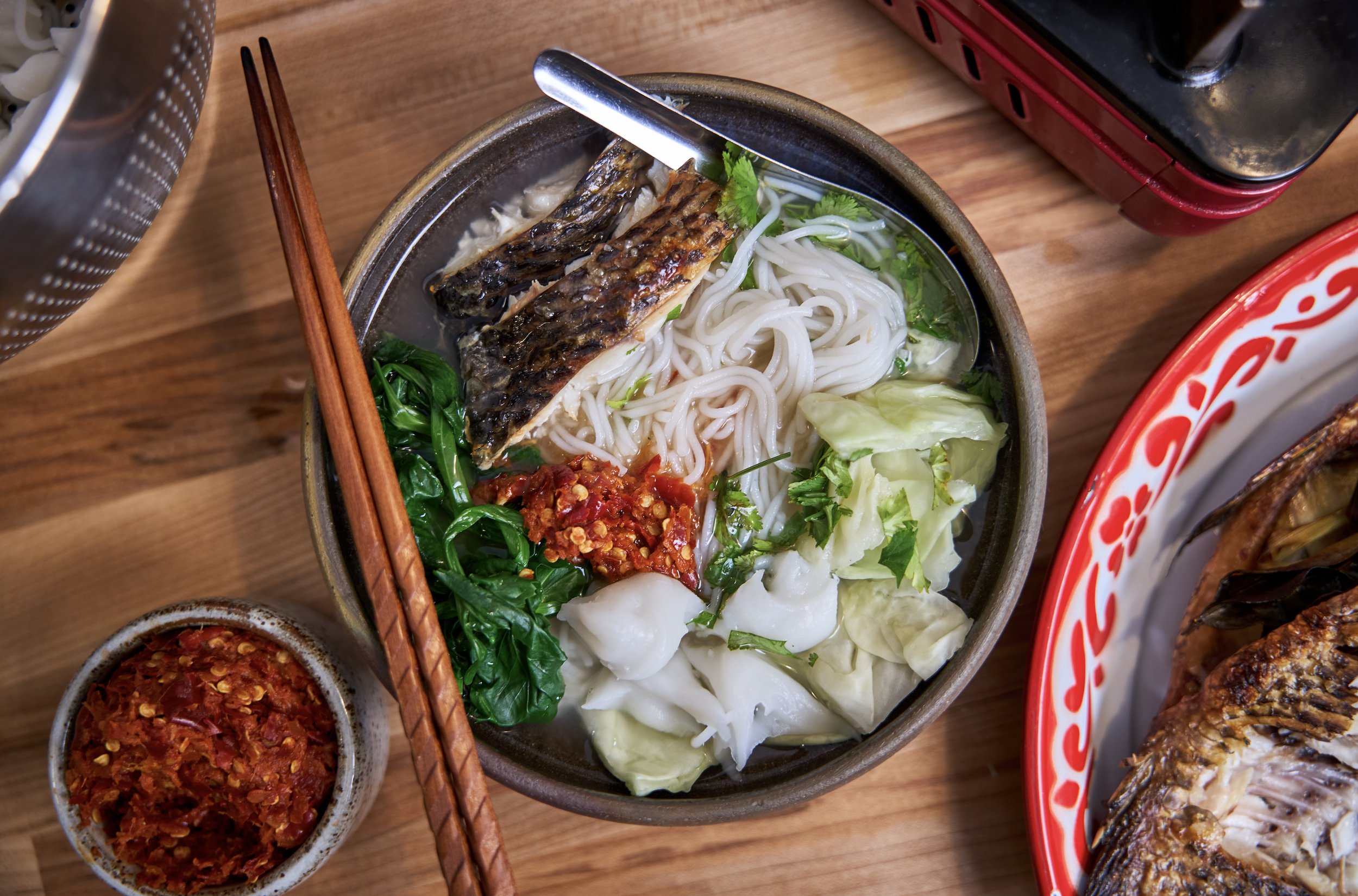 Lao Ginger Noodle Soup | Khao Poon Jeow King