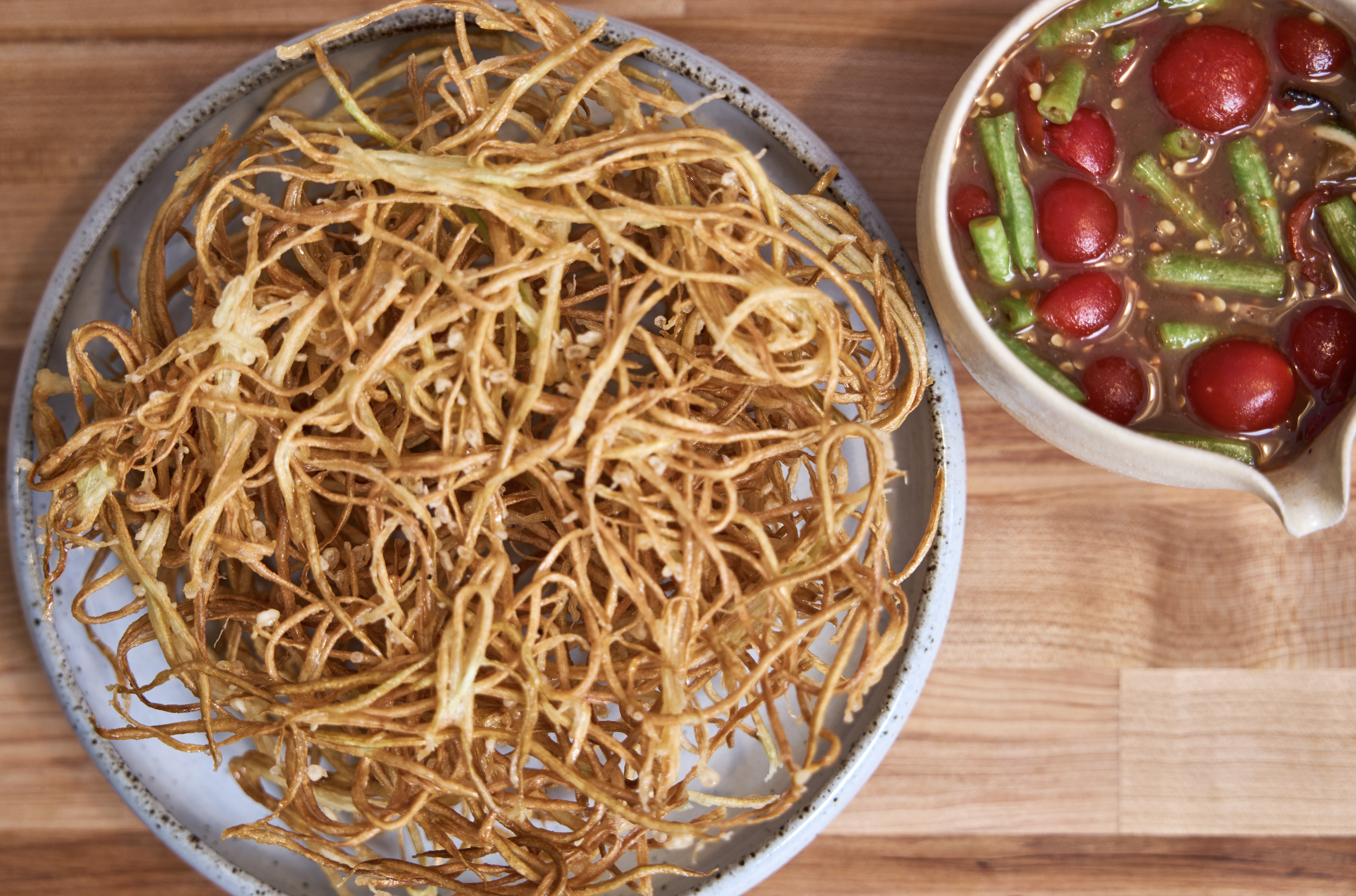 Fried Papaya Salad (Lao Style)