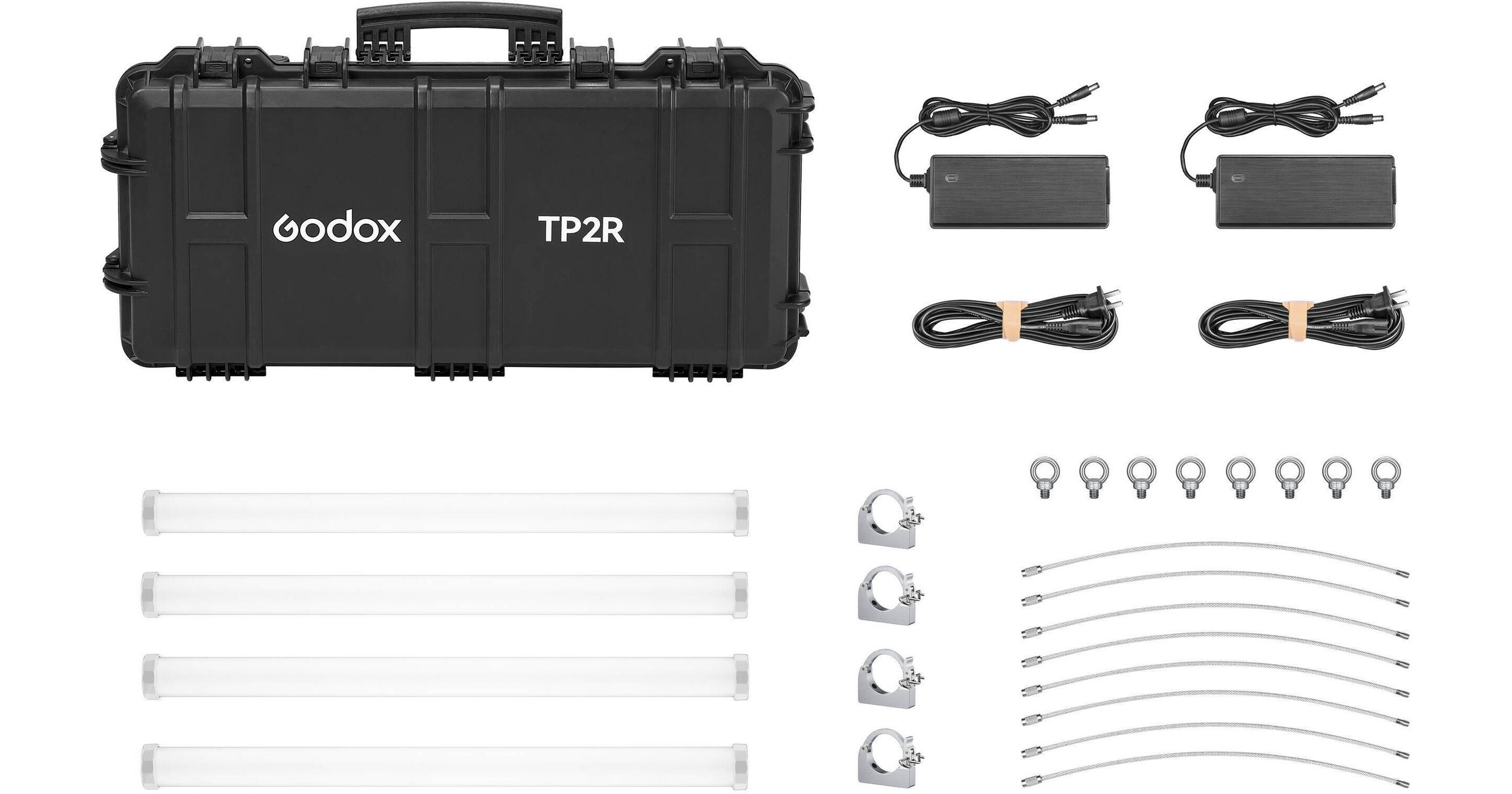 Godox TP2R 2' RGBWW Pixel LED Tube 4-Light KIT