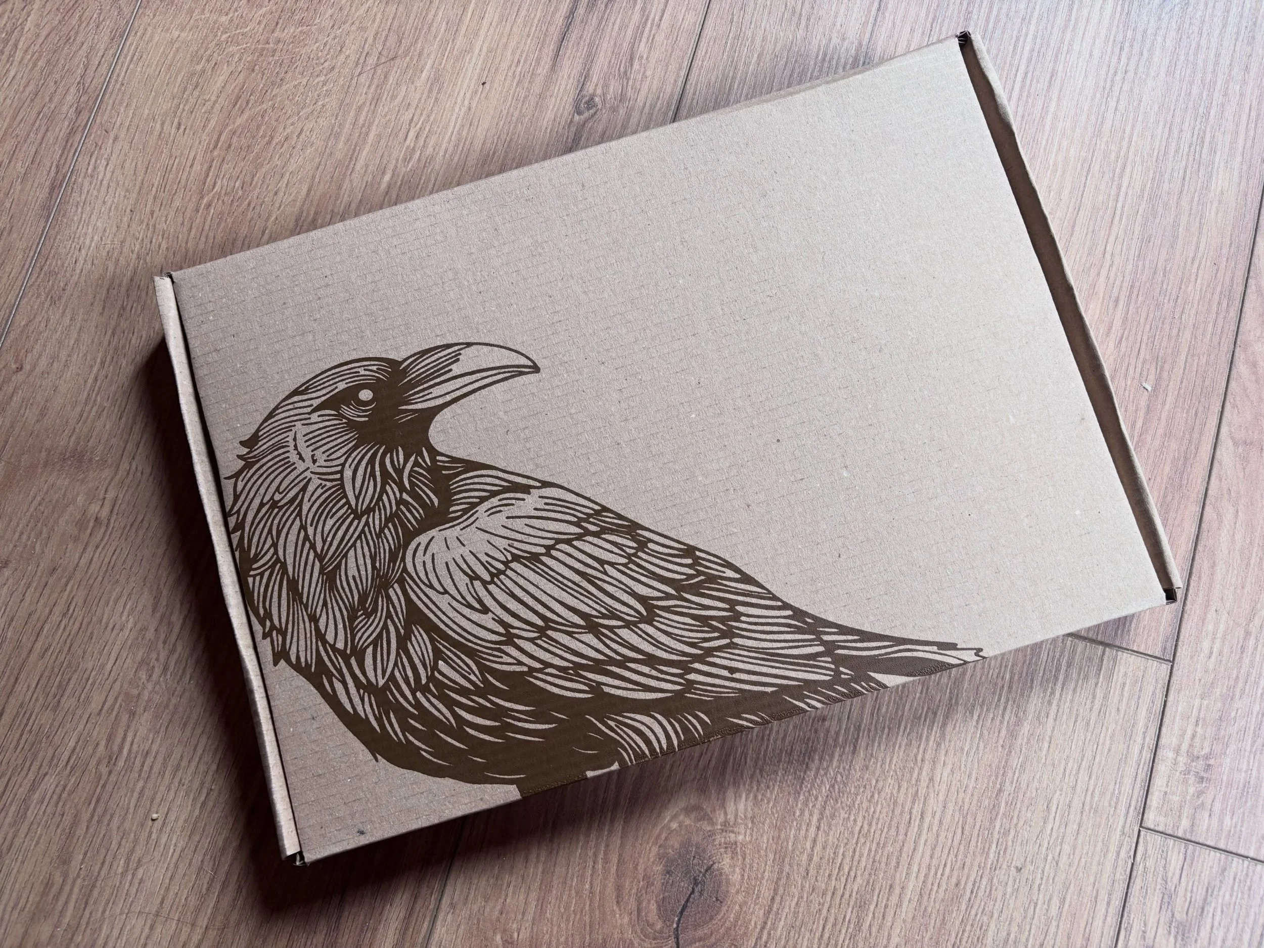New boxes printed for sending out shirts! #screenprinting #shirtprinting #occultprints #owndesign