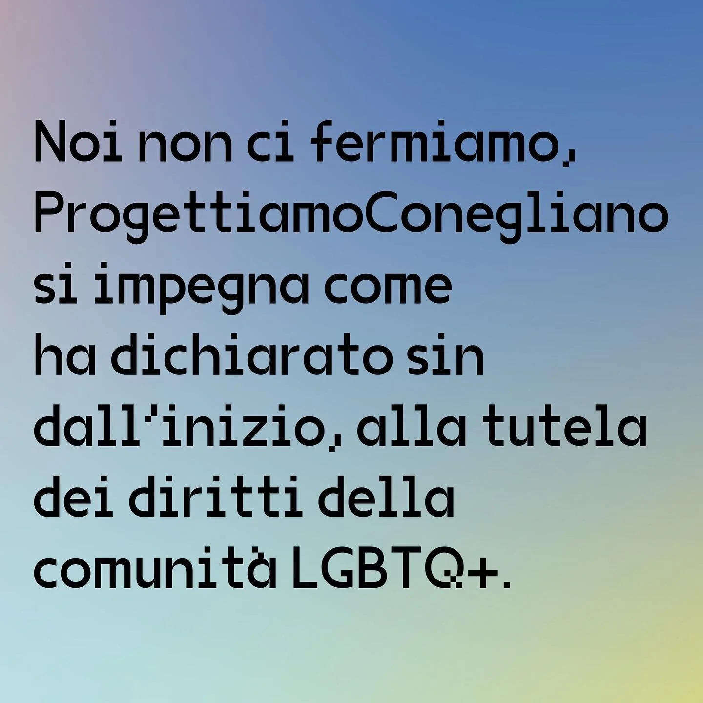 Far&agrave; sempre parte del nostro DNA,Il rispetto  e la tutela della comunit&agrave; LGBTQ+, ci impegniamo seriamente in questo e cercheremo di proporre eventi e manifestazioni dedicate in citt&agrave;. 

#ddlzan #noinoncifermiamo #rispetto #diritt