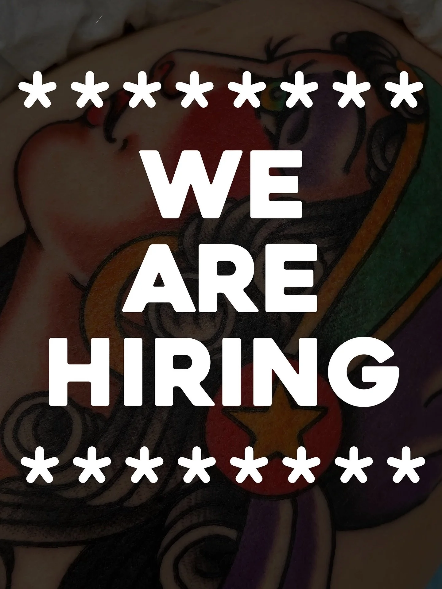 We are looking to add another tattooer to the crew. 
Street shop style tattooing, high energy shop and a high standard of work. This isn&rsquo;t an apprenticeship position, qualified tattooers only. 
If you&rsquo;re interested get in touch!