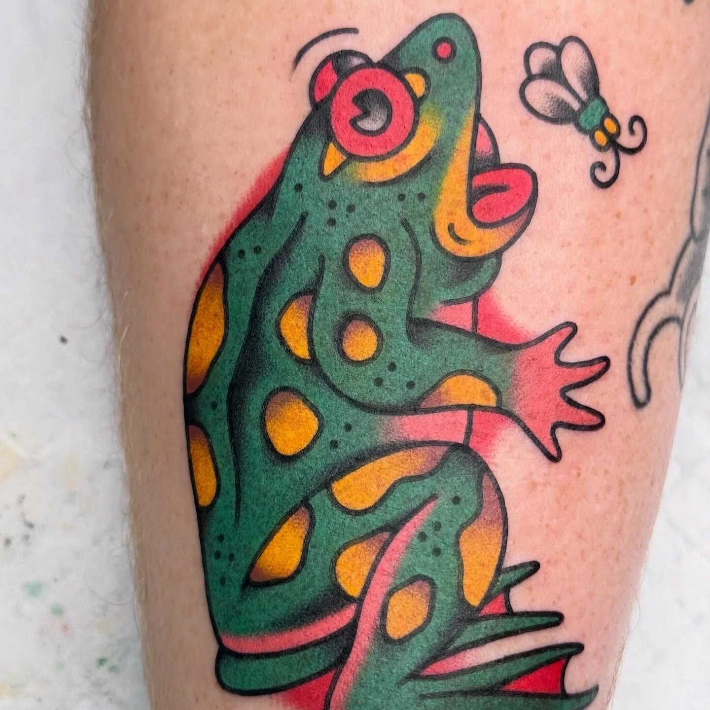 traditional frog tatoo 