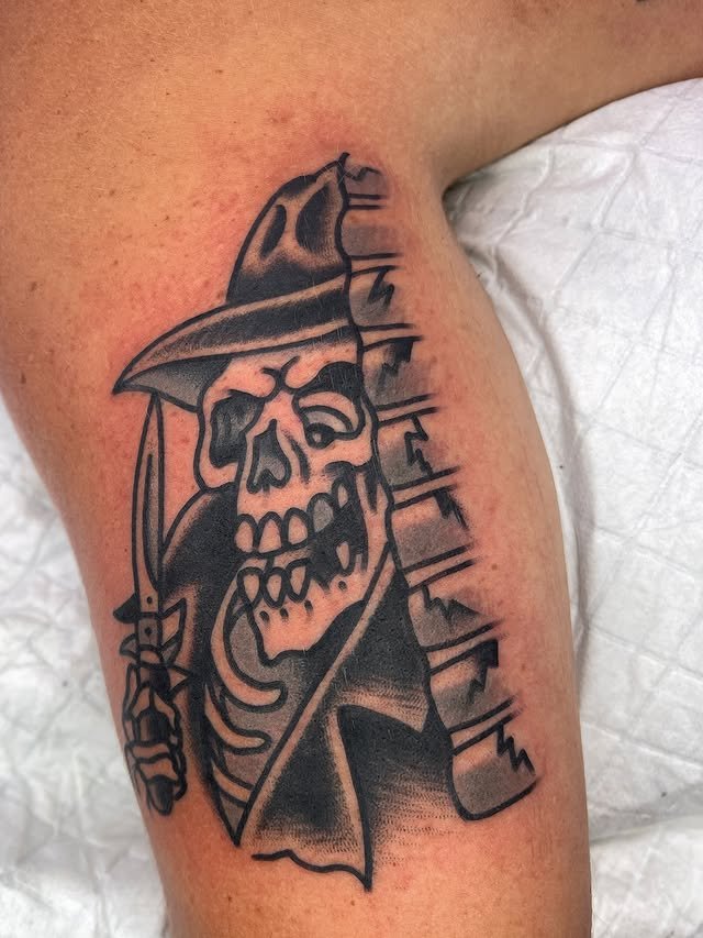 traditional tattoo on the bicep