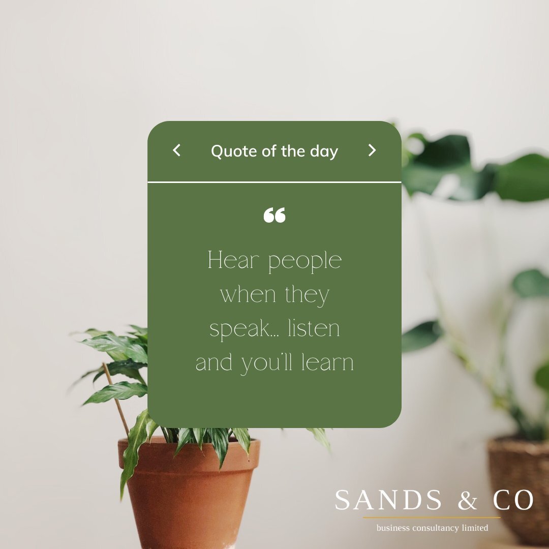 Listen to learn, not to reply!

🌐 sandsandco.co.uk
✉️ enquiries@sandsandco.co.uk
☎️ 01424 905744

#business #businessdevelopment #businessgrowth #businessconsultancy #entrepreneurs #managementconsulting #systems #processimprovement #projectmanagemen