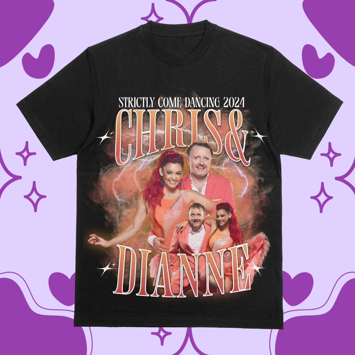 Strictly Come Dancing 2024 Dianne Buswell and Chris McCausland 90s Vintage  T-Shirt — Euphoric Vision