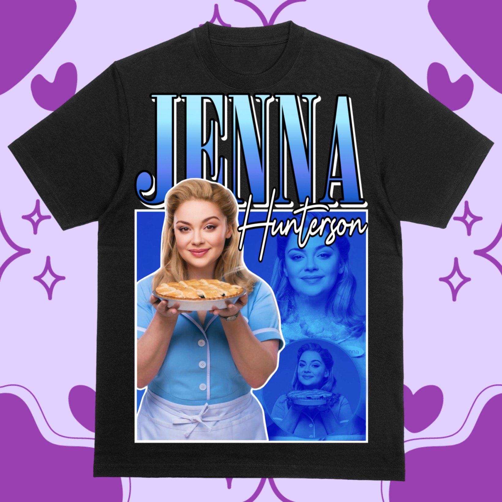 JENNA HUNTERSON (WAITRESS) CARRIE HOPE FLETCHER 90S VINTAGE DESIGN #2