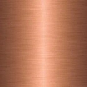 Close-up of a metallic, copper-colored surface with a brushed texture.