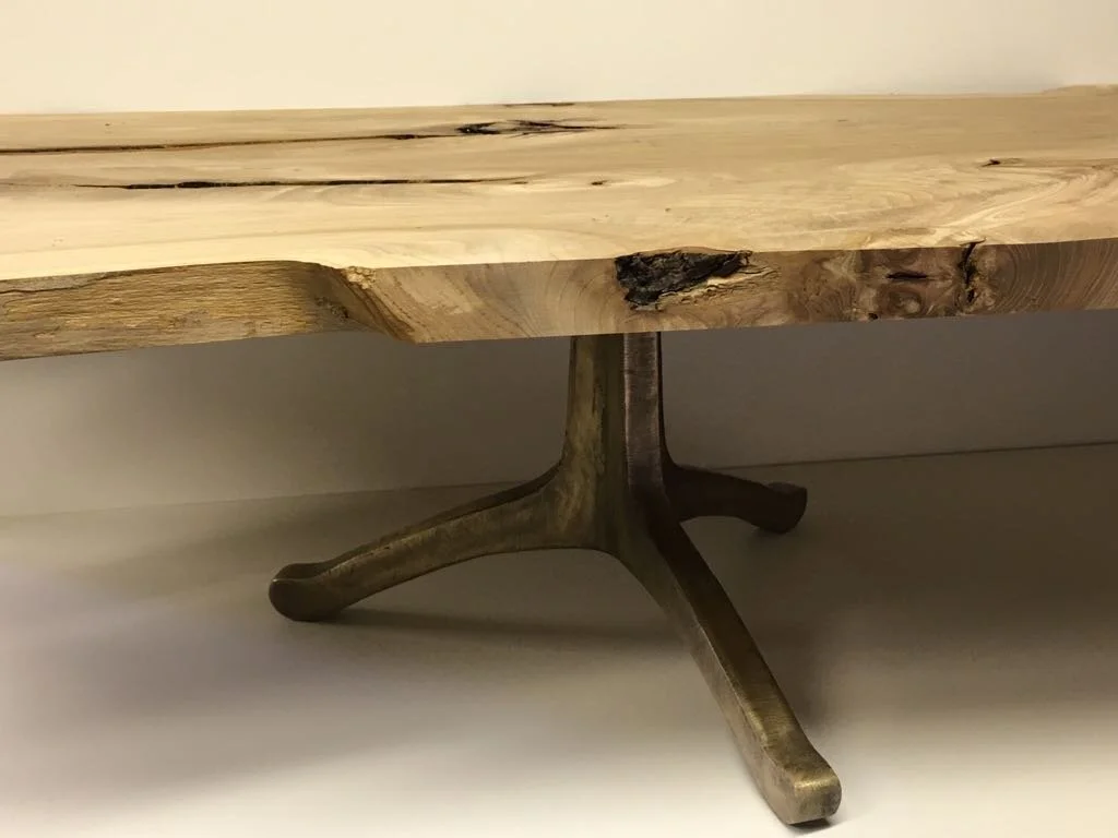 Metal Triple Wishbone Coffee Table Leg