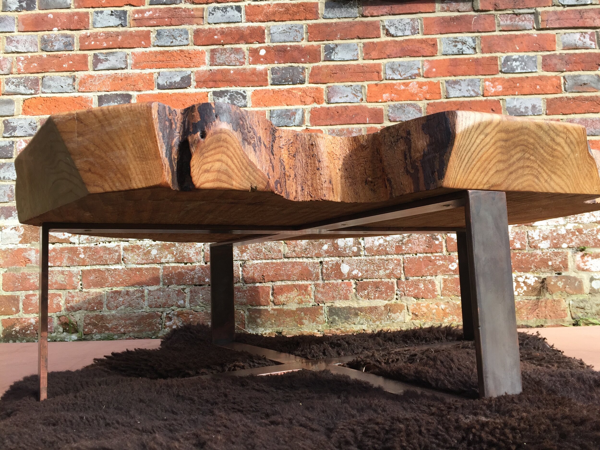 Elm cookie with Custom Antiqued Copper Legs