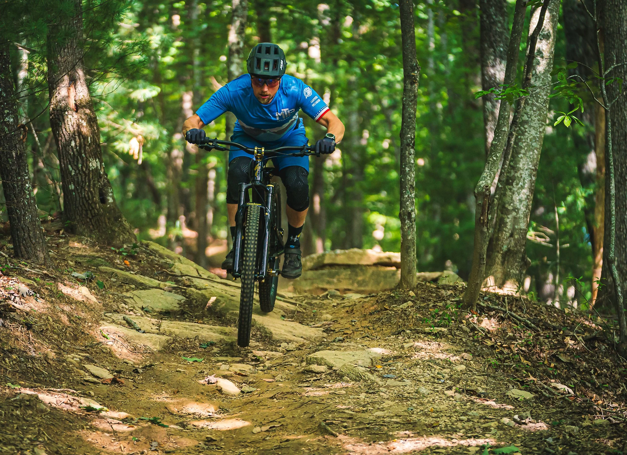 How to ride a mountain bike on blue and green trails