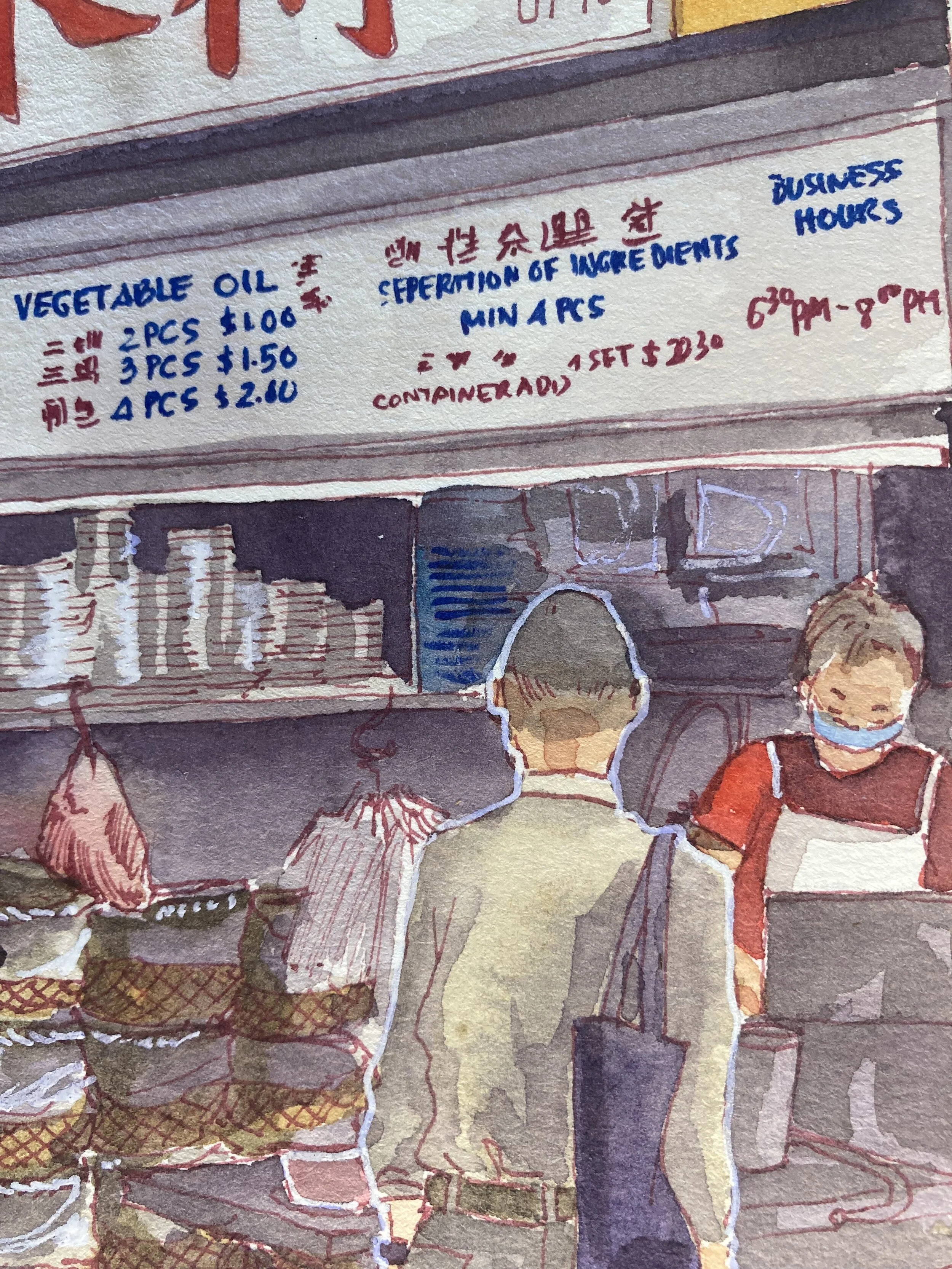 Chwee Kueh stall close up 